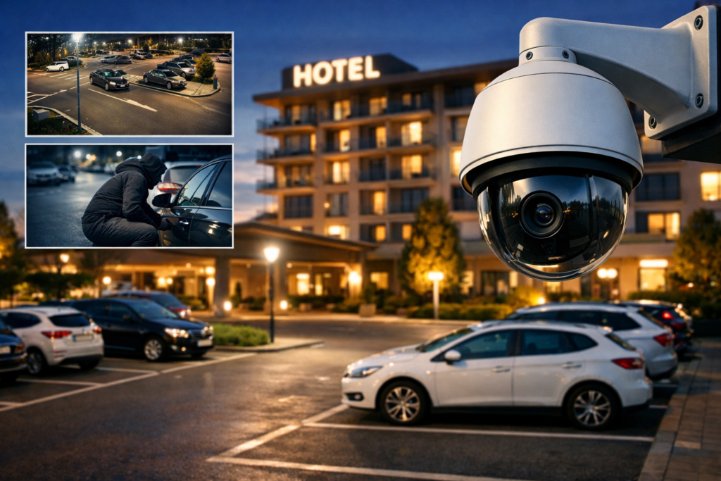 Monitoring parkingów hotelowych – bezpieczeństwo gości, pojazdów i wizerunku obiektu