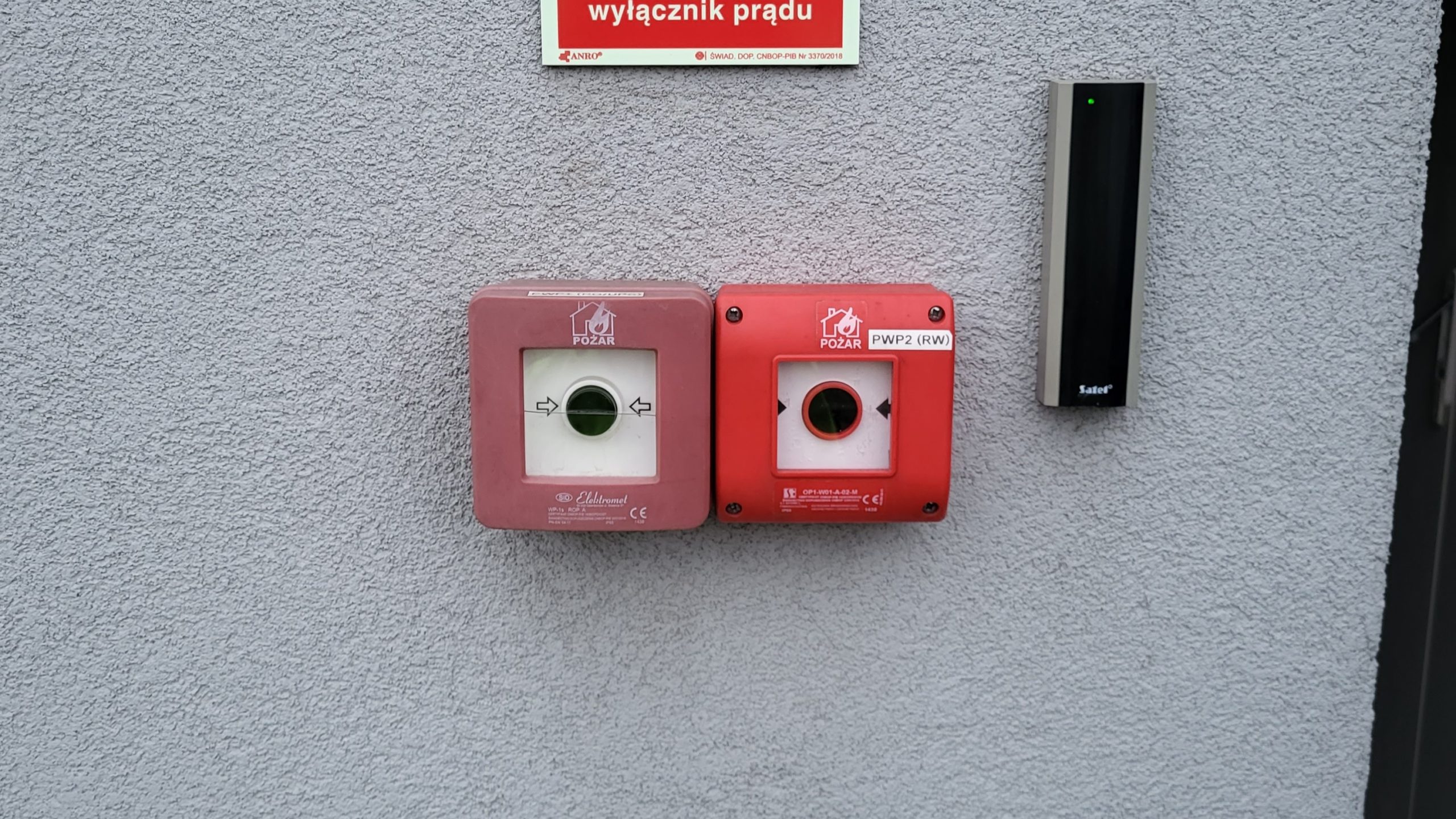 Element systemu sygnalizacji pożarowej